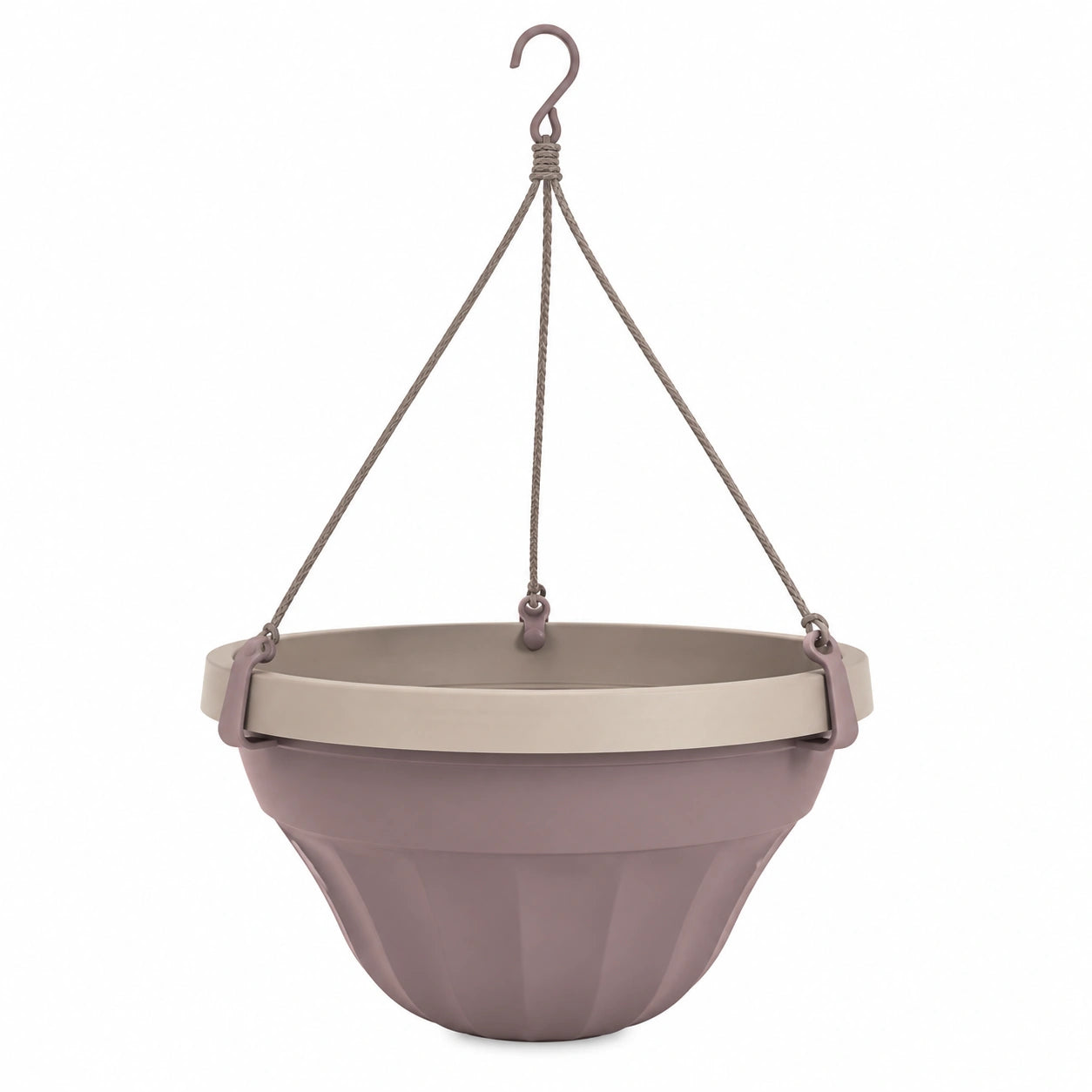 Pot de Fleurs Suspendu pour Jardin et Balcon Taupe