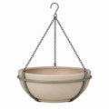 Jardinière Suspendue Beige avec Chaîne Métallique