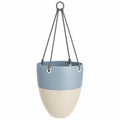 Pot de Fleurs Suspendu Bleu et Beige