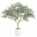 Arbre décoratif eucalyptus artificiel avec pot en céramique