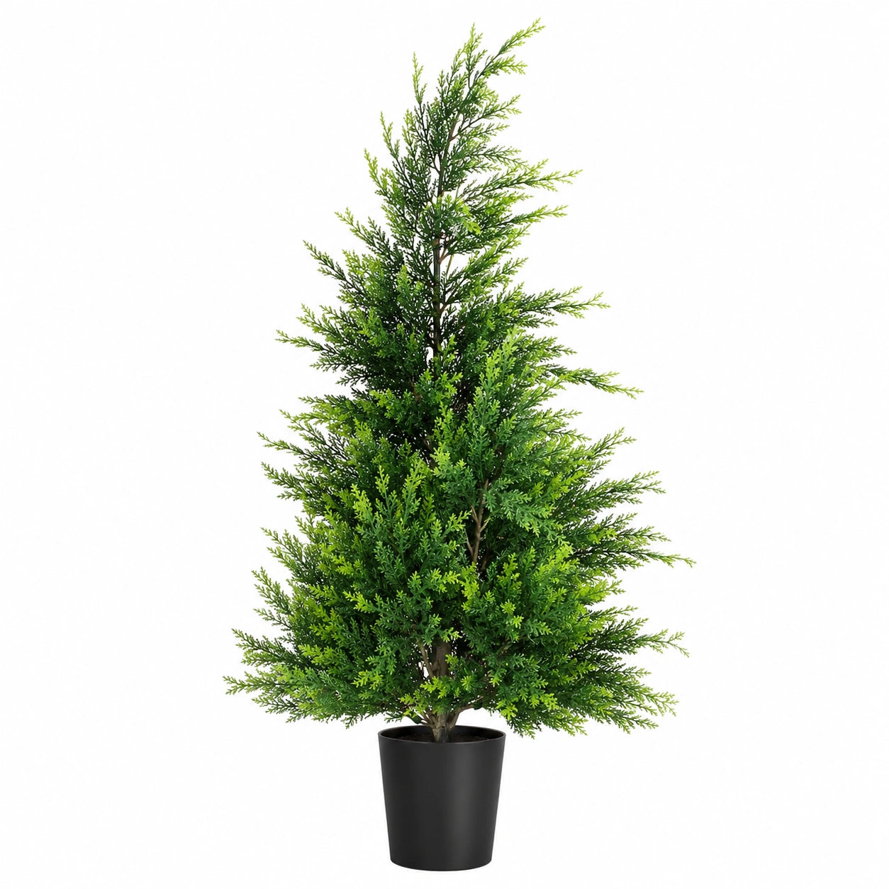 Arbre artificiel conifère en pot 120 cm pour intérieur et extérieur