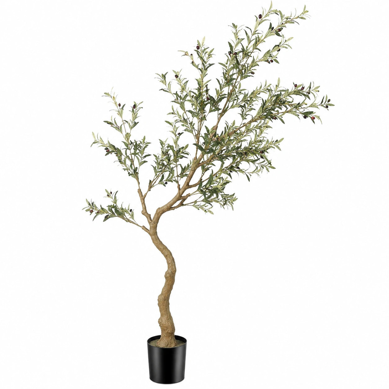 Arbre Olivier Artificiel 180 cm avec Pot pour Intérieur/Extérieur
