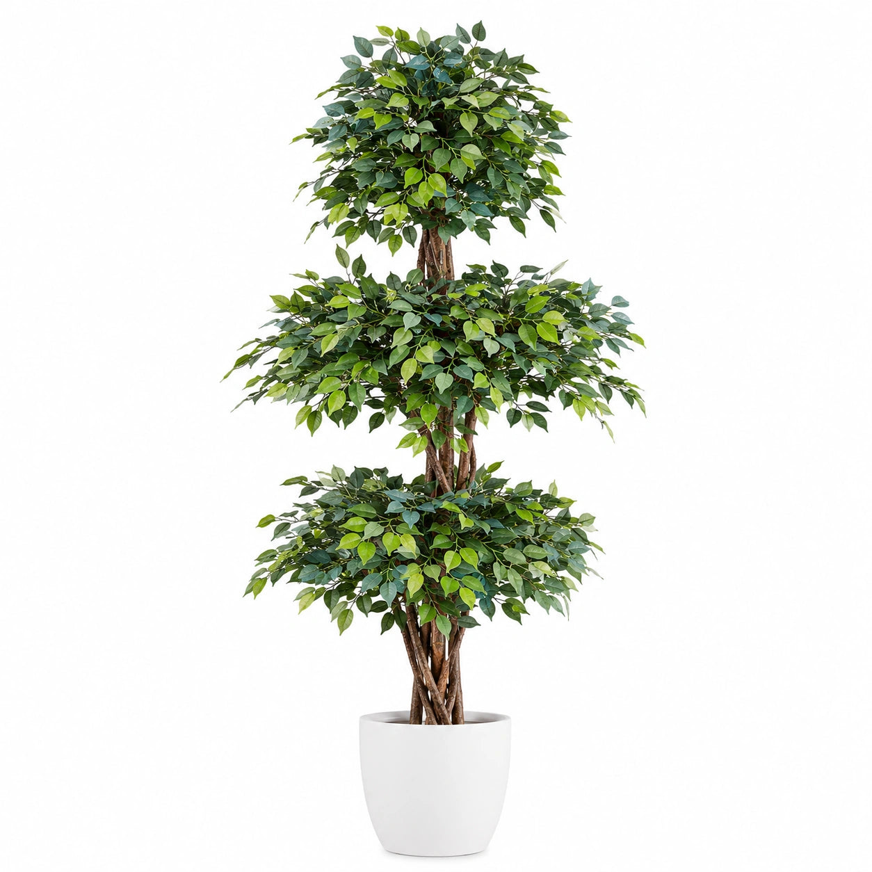 Plante Artificielle 150 cm avec Tronc Tressé et Feuillage Dense
