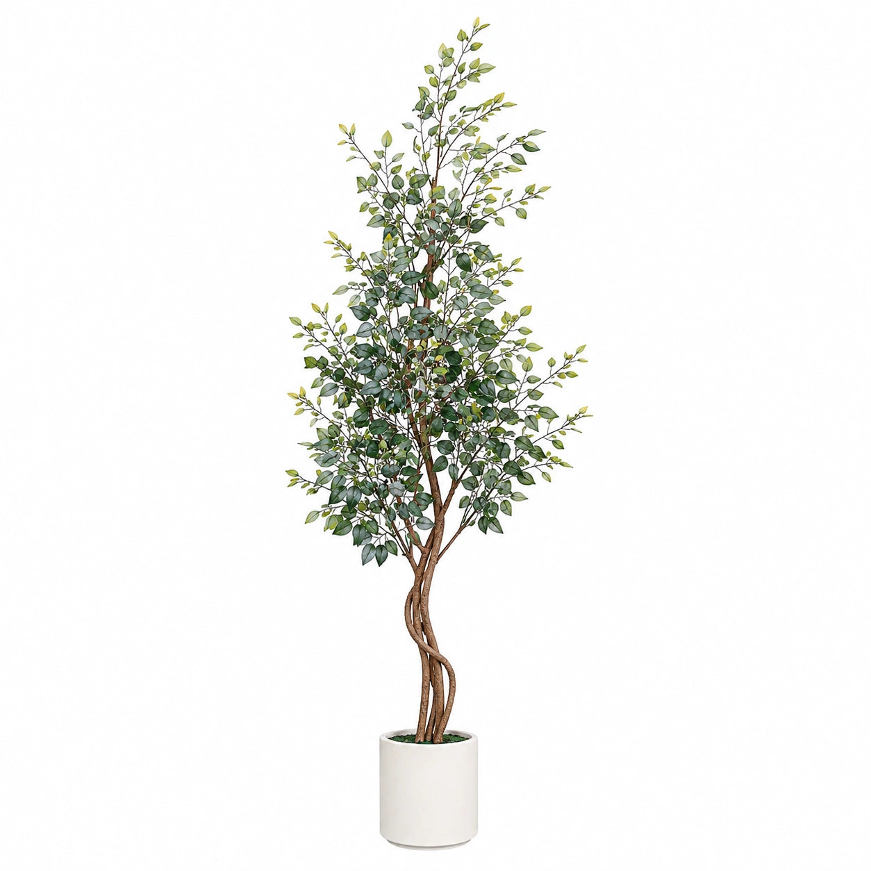 Arbre Artificiel Ficus 180 cm avec Pot Blanc