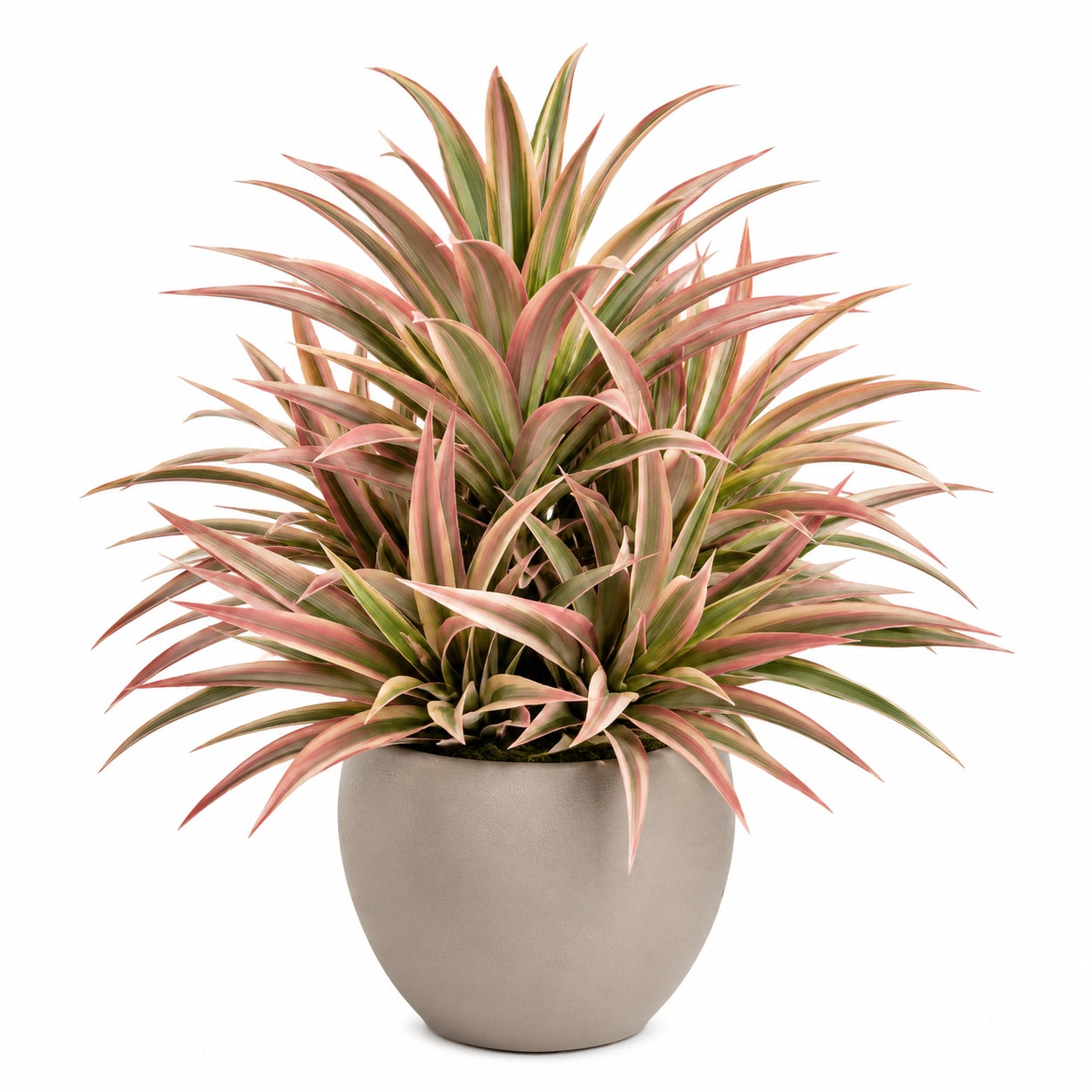 Plante Artificielle en Pot Vert et Rose
