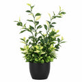 Plante Artificielle Vert avec Pot Noir 45 cm