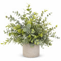Plante verte artificielle en pot rond 25 cm