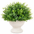 Plante Artificielle en Pot Décoratif Vert et Blanc Hauteur 30 cm