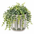 Plante Grasse Artificielle en Pot Décoratif 16 cm - Vert