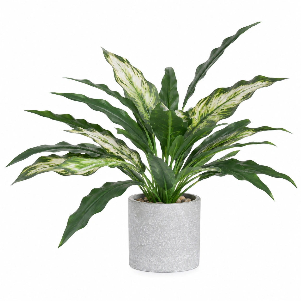 Plante Artificielle Verte avec Pot Décoratif 60 cm