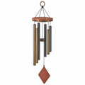 Carillon éolien en métal bronze et gris pour extérieur
