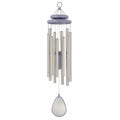 Carillon éolien argent et violet pour extérieur/intérieur