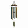 Carillon Éolien en Métal Or et Vert avec Son Mélodieux