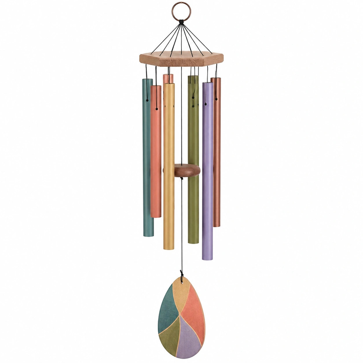 Carillon Éolien Multicolore en Aluminium pour Extérieur