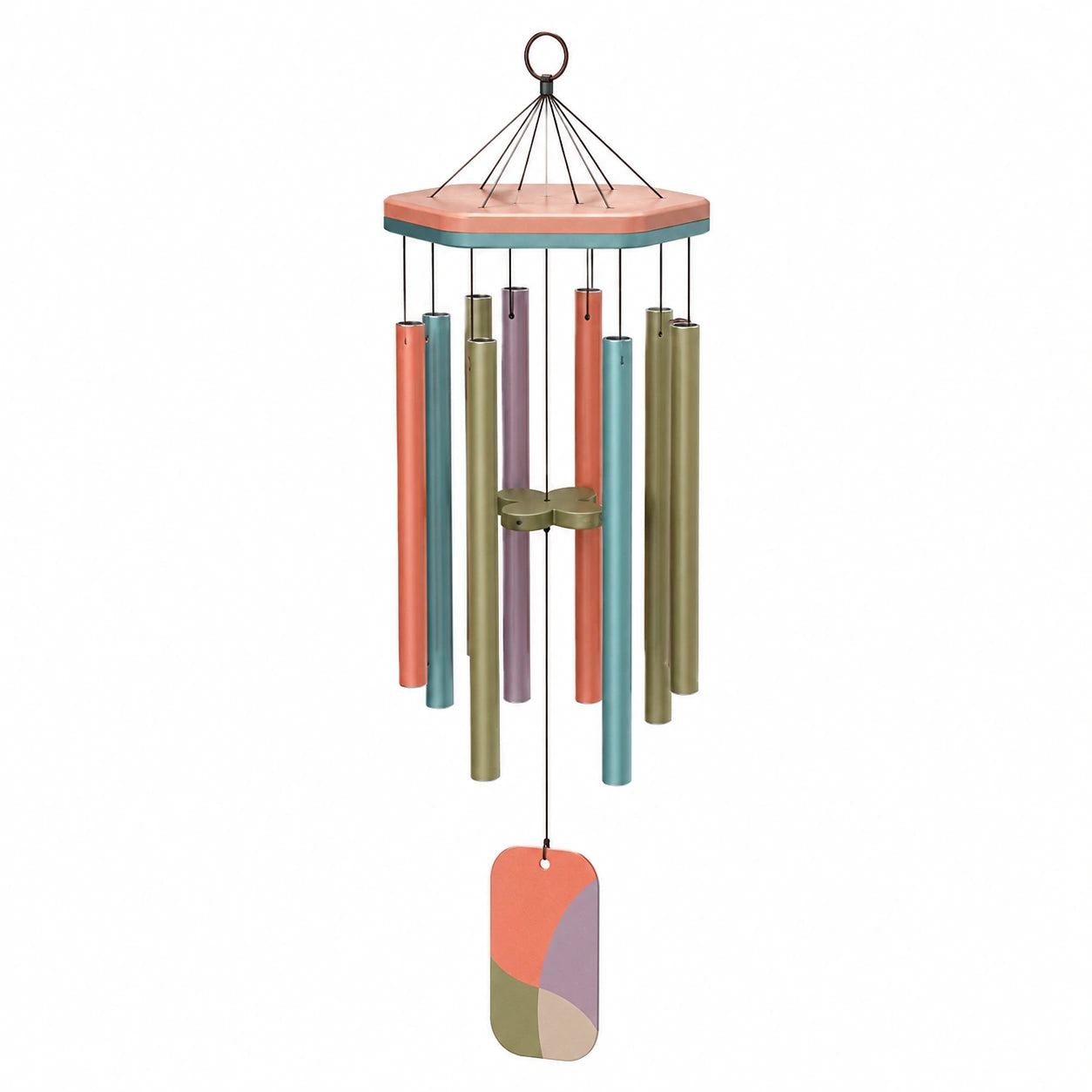 Carillon éolien multicolore pour extérieur et intérieur 78 cm