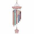 Carillon éolien floral en métal multicolore