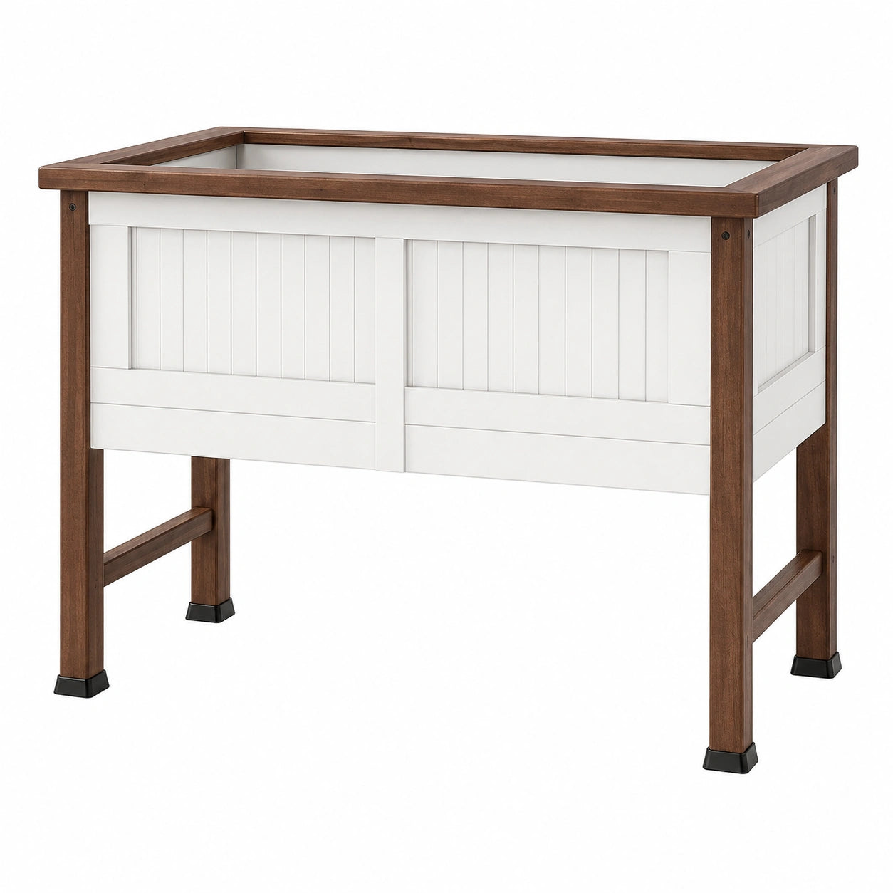 Jardinière surélevée extérieure en bois blanc