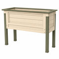 Jardinière surélevée d'extérieur 80x40x80cm - Beige/Vert