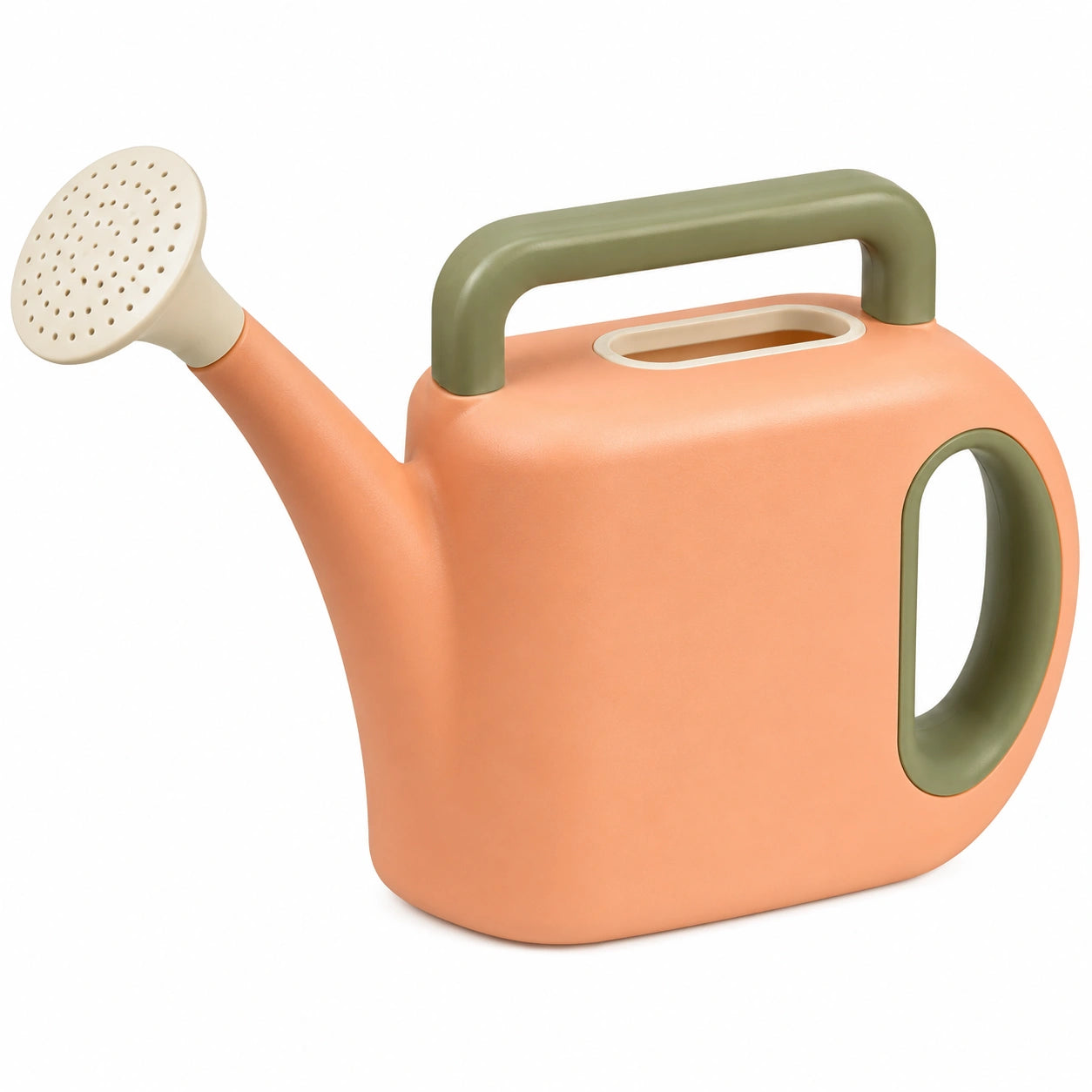 Arrosoir ergonomique 5L pêche et vert