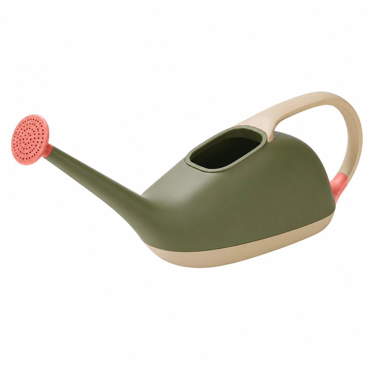Arrosoir à Long Bec 5L Vert/Beige/Rouge